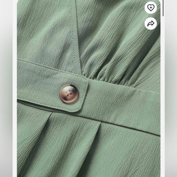 BloomChic 4XL Plain Wrap Button Detail Pleated Tank Dress us26 - Picture 4 of 5